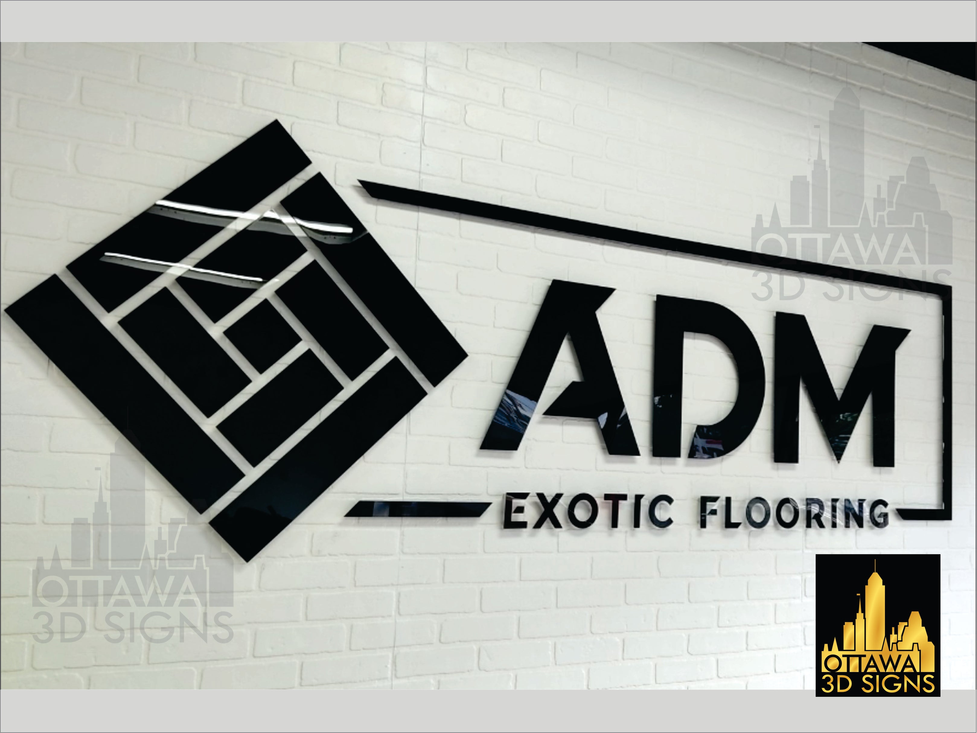 Laser Cut Acrylic 3D Sign