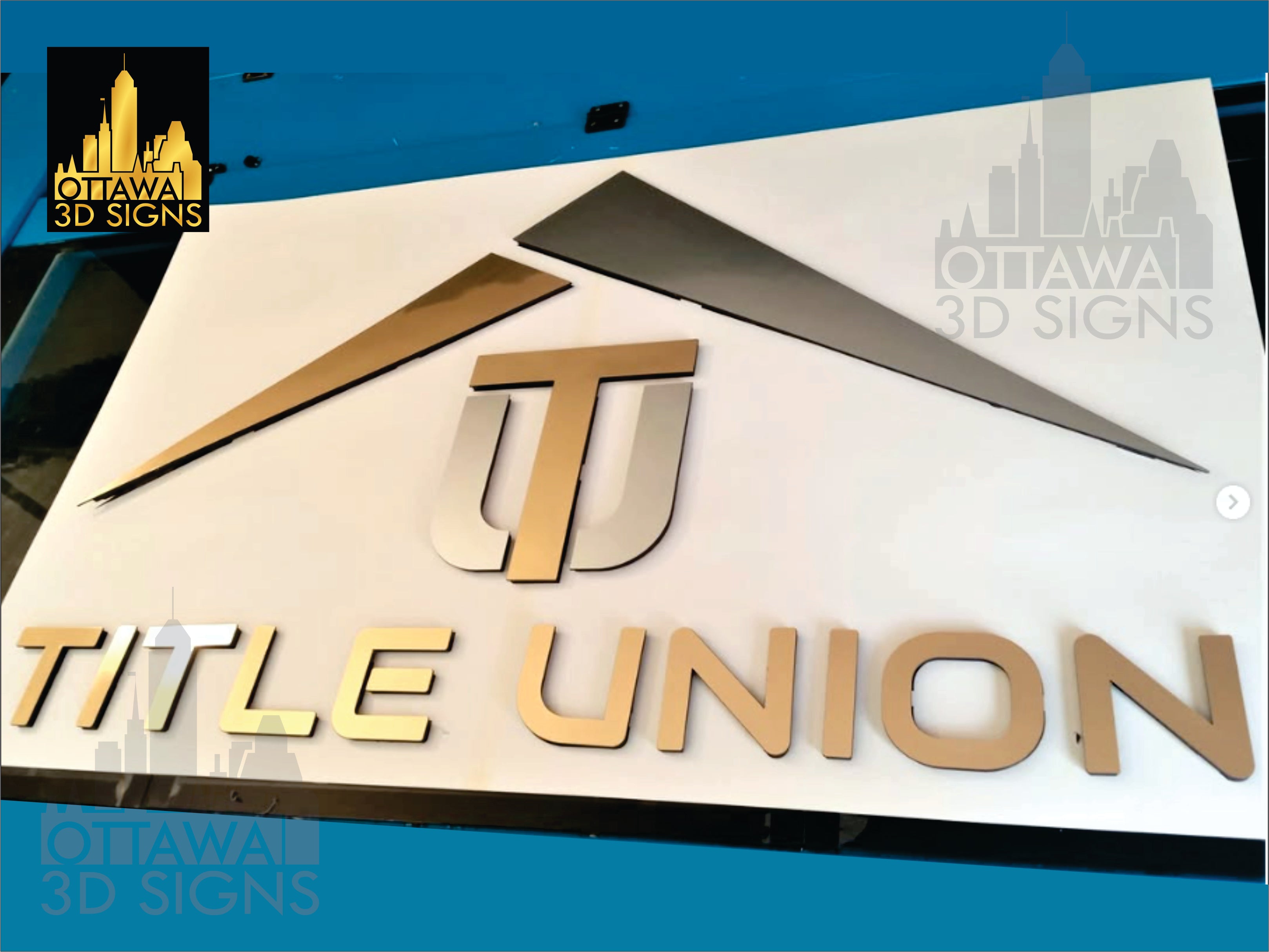 Laser Cut Metal 3D Sign